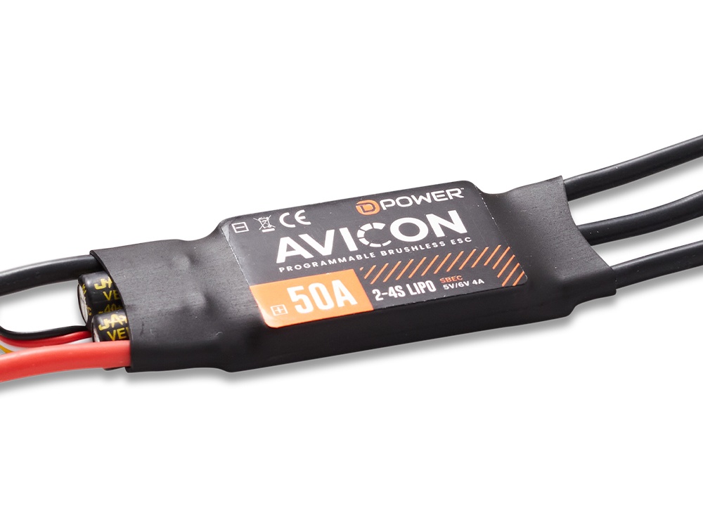D-Power AVICON 50A S-BEC Brushless Regler 