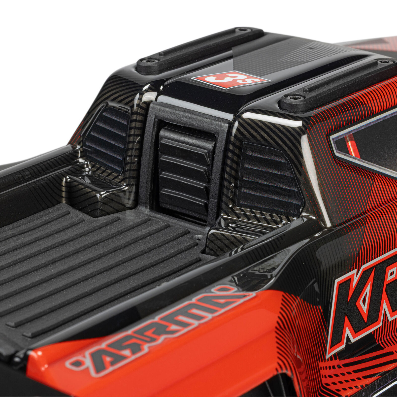 1/16 Mini KRATON 3S DSC 4X4 RTR Brushless Speed Truck, Schwarz/Rot Aktion inkl. 2S LiPo und Ladegerät
