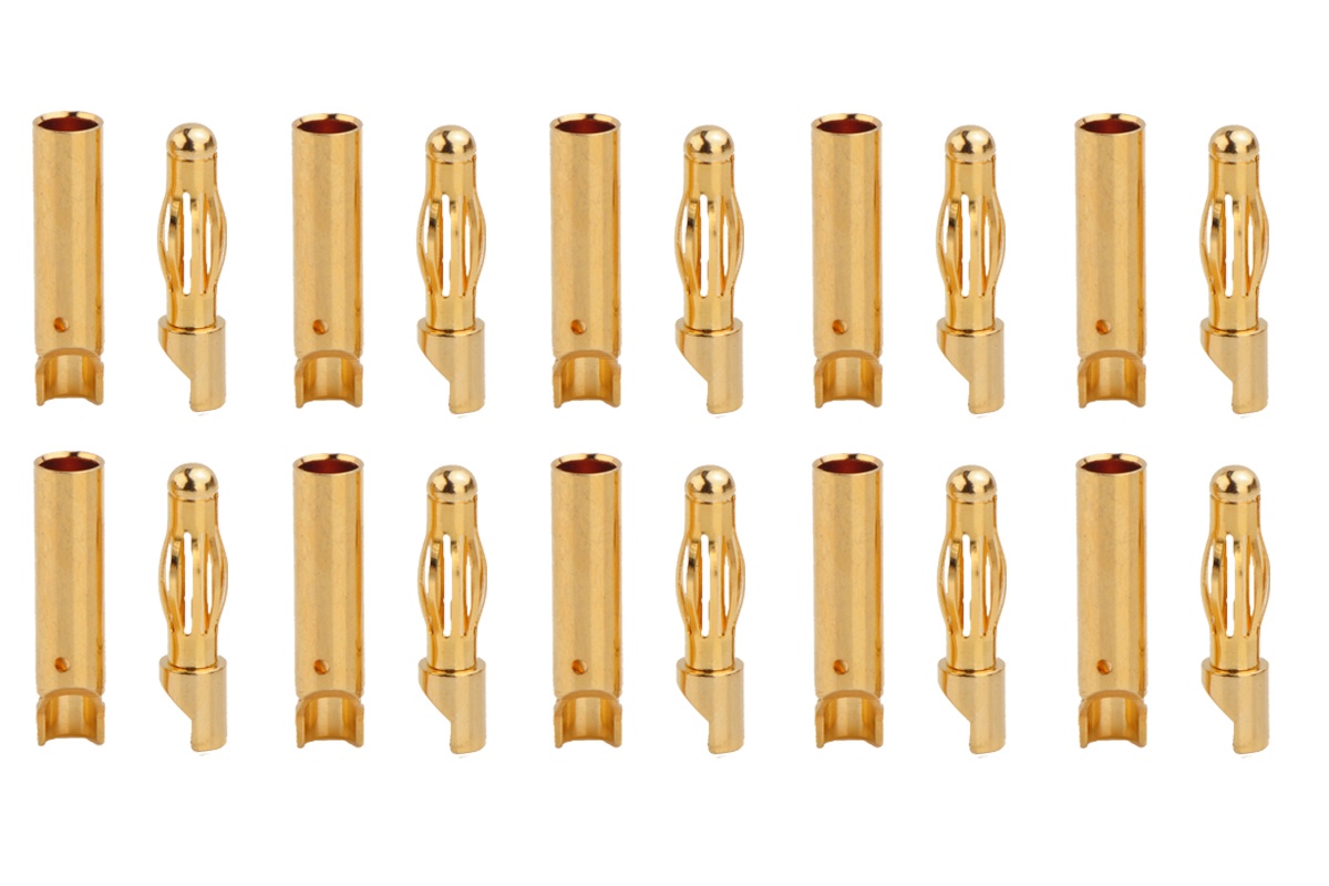 Goldkontakte 4,0 mm - 10 Paar