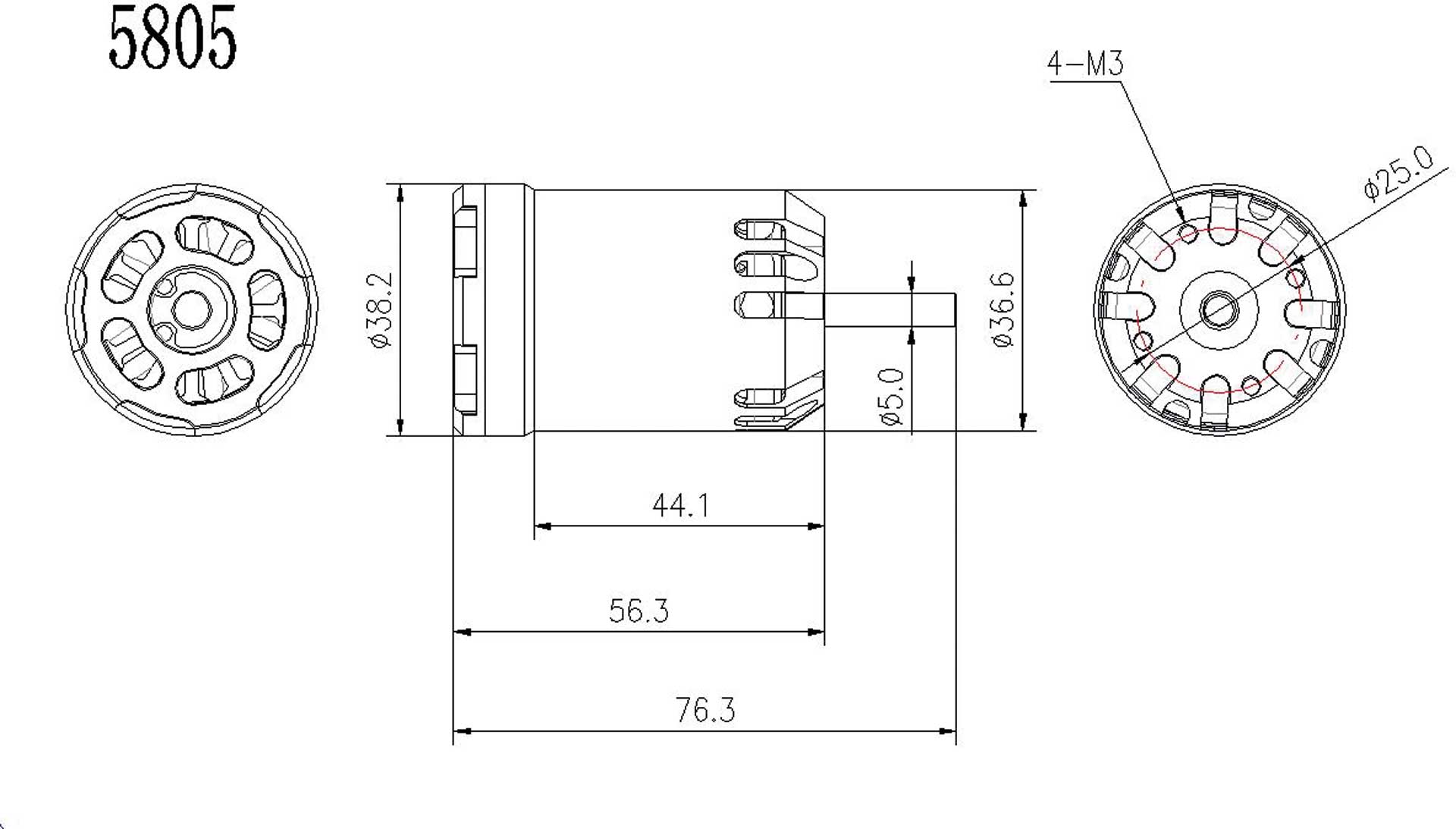ROBBE RO-POWER TORQUE X-36 1000 K/V BRUSHLESS MOTOR