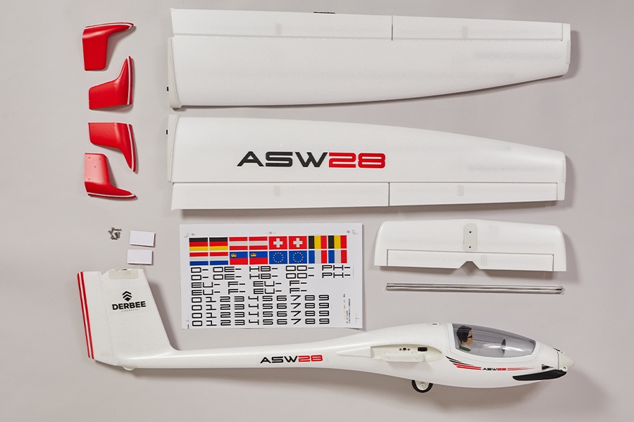 DERBEE ASW-28 Elektrosegler PNP - 200cm 