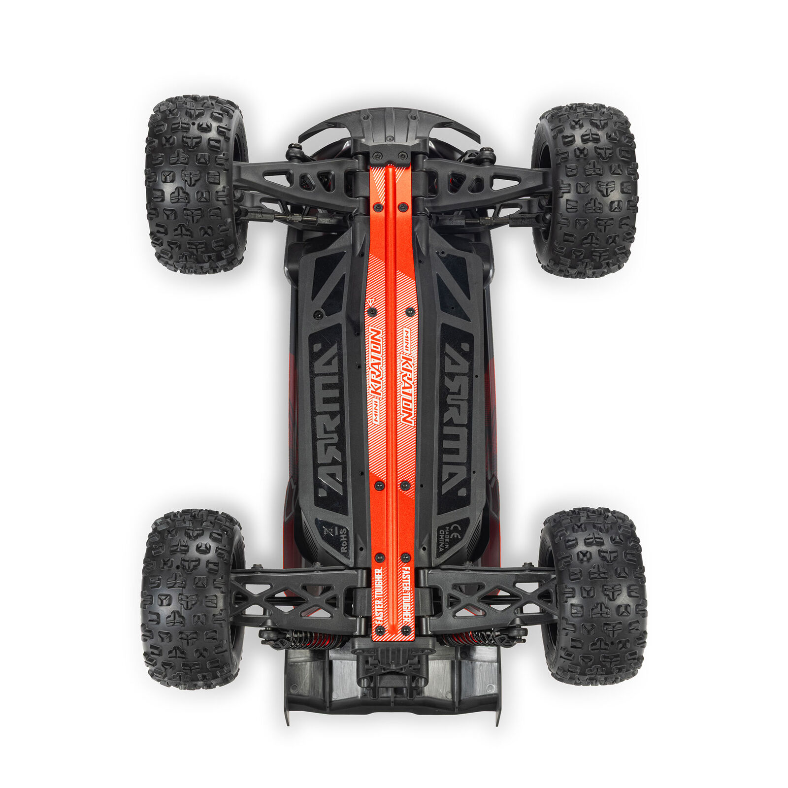 1/16 Mini KRATON 3S DSC 4X4 RTR Brushless Speed Truck, Schwarz/Rot Aktion inkl. 2S LiPo und Ladegerät