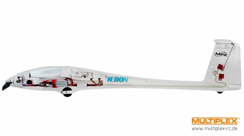 Heron RR aus Elapor mit 2400mm Spannweite und 4 Klappenflügel 264276