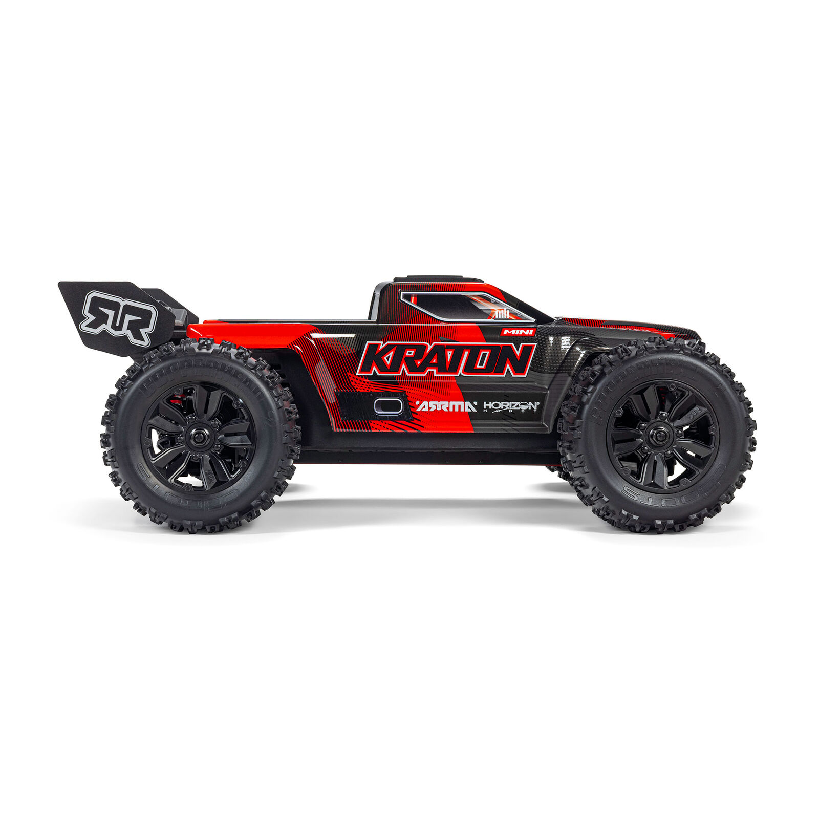 1/16 Mini KRATON 3S DSC 4X4 RTR Brushless Speed Truck, Schwarz/Rot Aktion inkl. 2S LiPo und Ladegerät