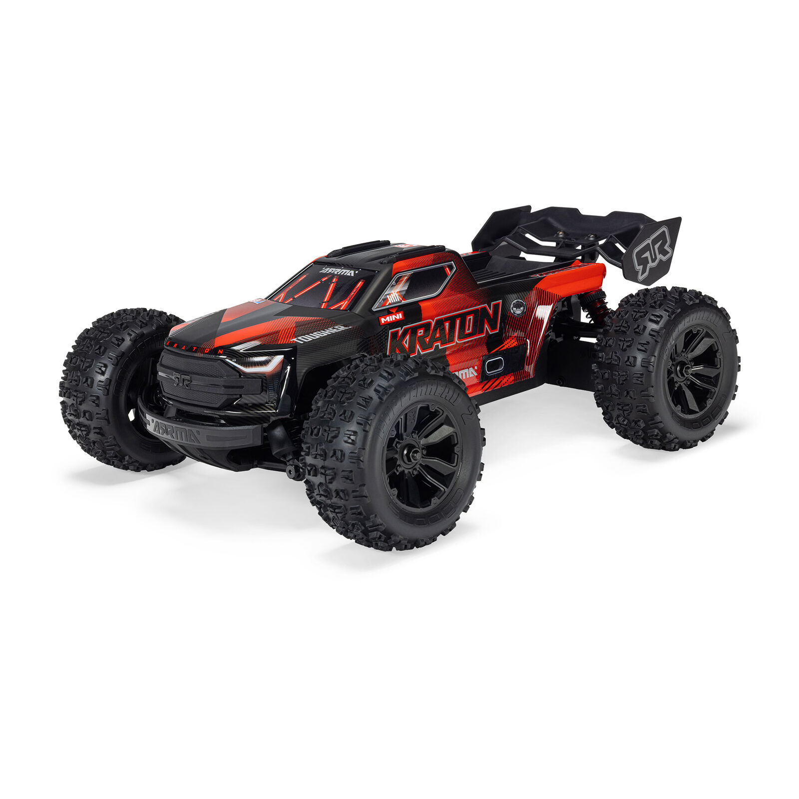 1/16 Mini KRATON 3S DSC 4X4 RTR Brushless Speed Truck, Schwarz/Rot Aktion inkl. 2S LiPo und Ladegerät