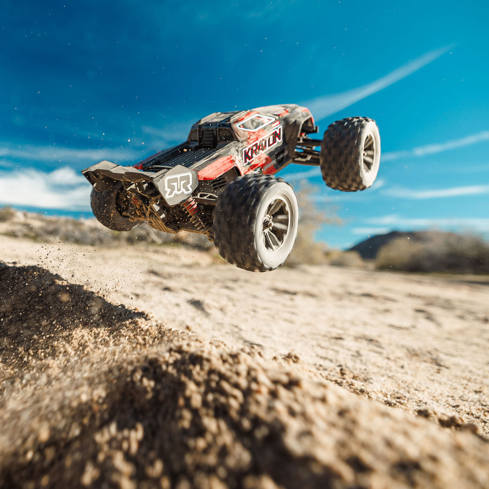 1/16 Mini KRATON 3S DSC 4X4 RTR Brushless Speed Truck, Schwarz/Rot Aktion inkl. 2S LiPo und Ladegerät