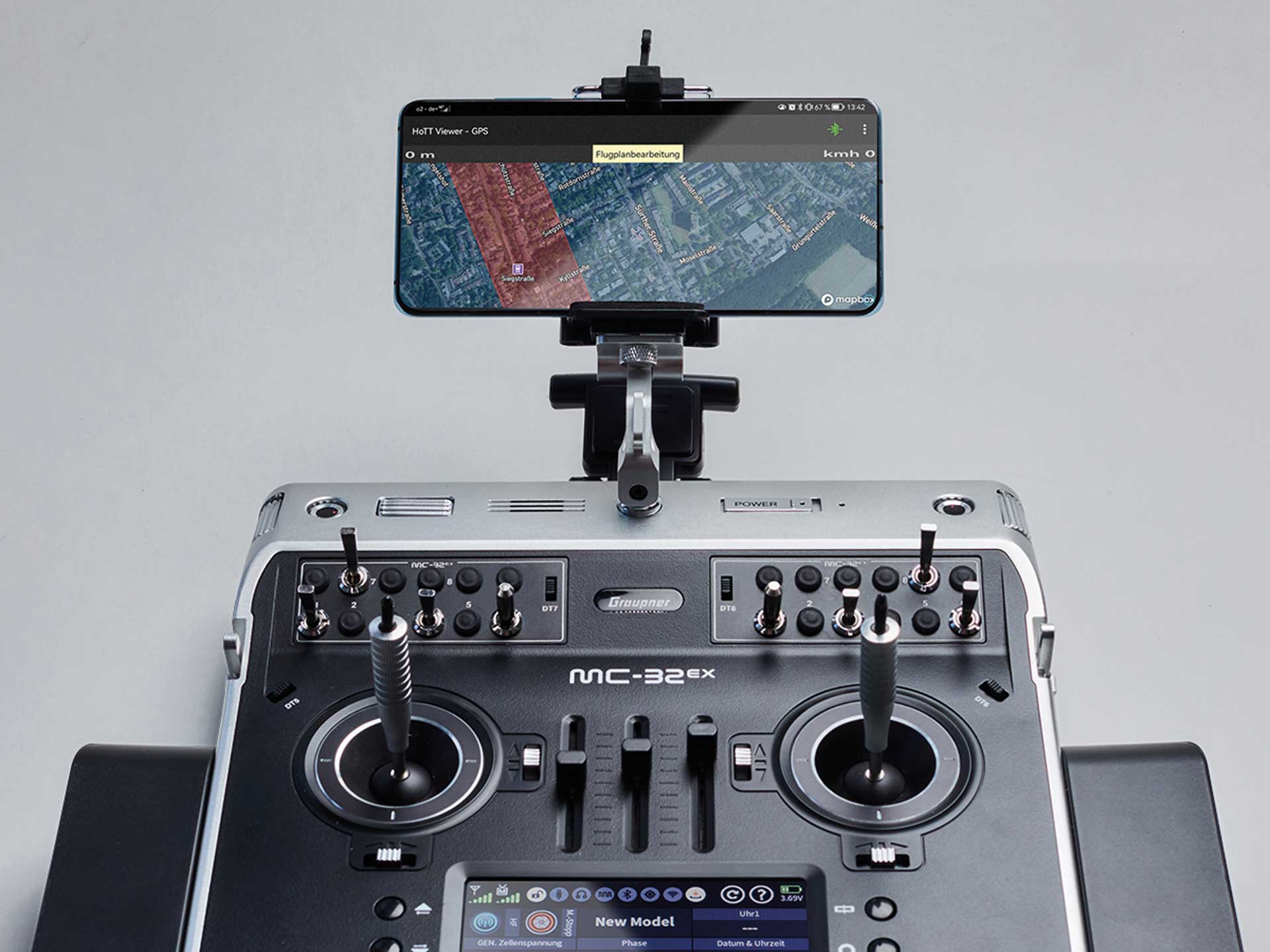 GRAUPNER MC-32ex Sender HoTT 2.4GHz Fernsteuerung 