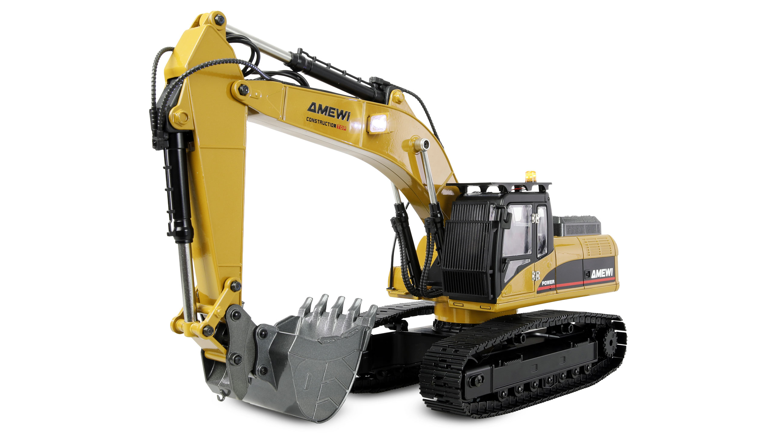 G705E Bagger Metall 1:14 RTR gelb 
