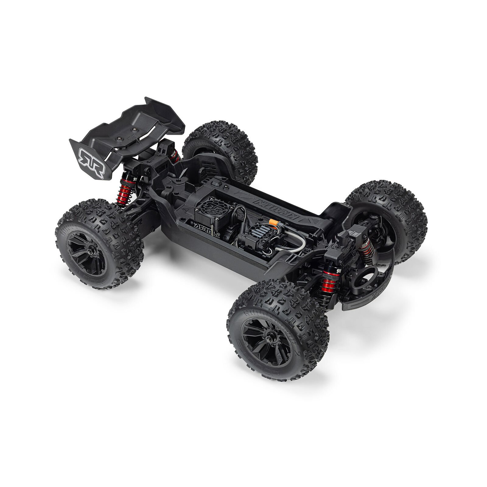 1/16 Mini KRATON 3S DSC 4X4 RTR Brushless Speed Truck, Schwarz/Rot Aktion inkl. 2S LiPo und Ladegerät