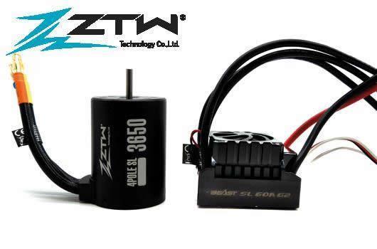 Elektronisch Fahrtregler COMBO 1/10 - Brushless - Beast SL 60A G2 - Motor 3650 4350KV 