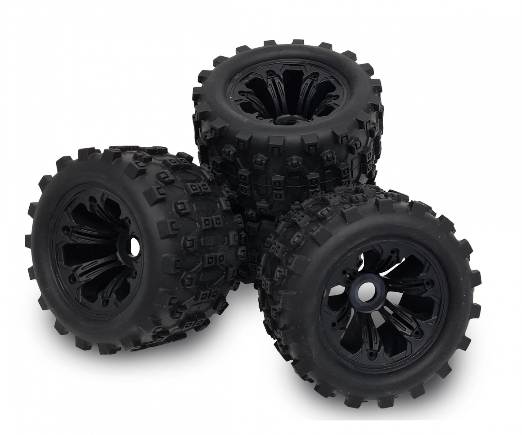 1:8 Räder Set (4) schwarz KOD