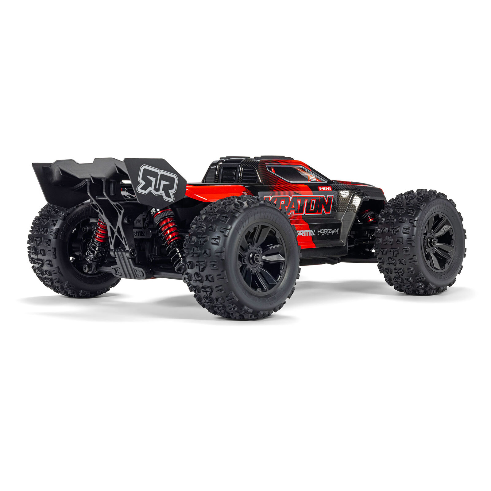 1/16 Mini KRATON 3S DSC 4X4 RTR Brushless Speed Truck, Schwarz/Rot Aktion inkl. 2S LiPo und Ladegerät