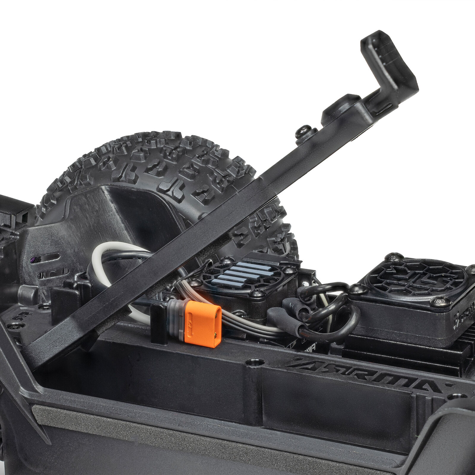 1/16 Mini KRATON 3S DSC 4X4 RTR Brushless Speed Truck, Schwarz/Rot Aktion inkl. 2S LiPo und Ladegerät